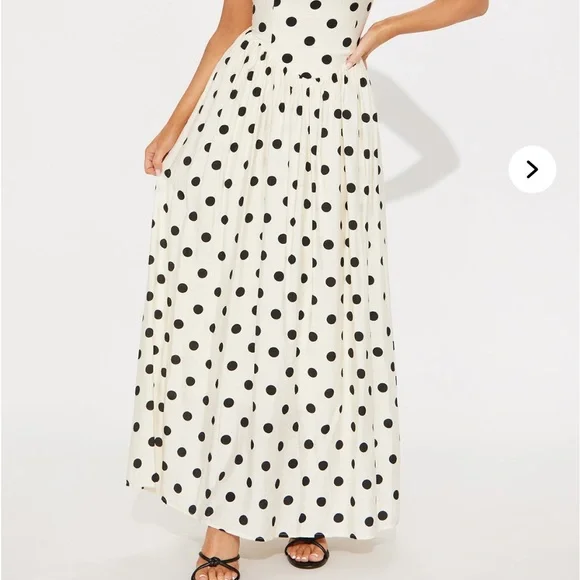 Elegant Polka Dot Dress - Picture 2 of 7